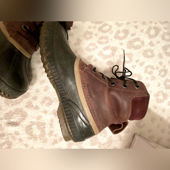 Sorel Cheyenne II Waterproof Leather Boots Color Tobacco/Black - Picture 5 of 11